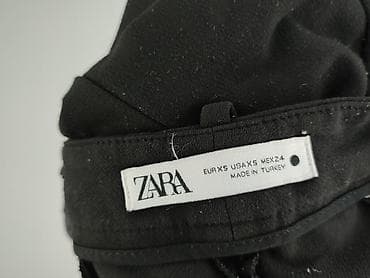 czarne cargo pull and bear: Zara, Spodnie materiałowe damskie, rozmiar XS — 5