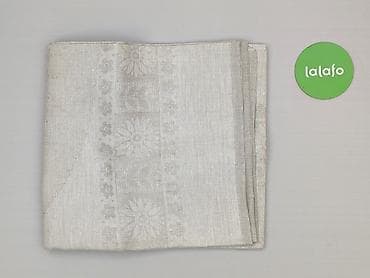 plisowany materiał: Obrus 140 x 140, kolor - Biały, stan - Idealny — 2