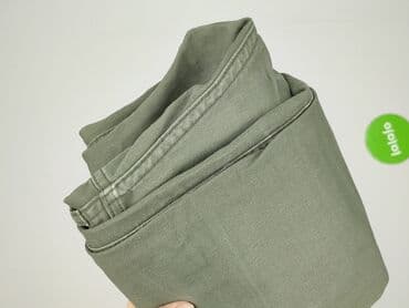 marynarka khaki h m: H&M L.O.G.G., Spodnie materiałowe damskie, M — 6