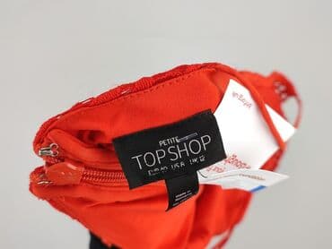 czerwona sukienka czarne rajstopy: Topshop Petite, Sukienka damska, M — 5