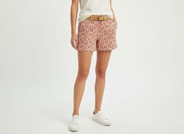 czerwone szorty damskie elastyczne: Szorty damskie, rozmiar M — 6