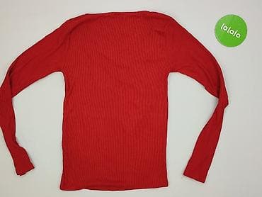 Жінкам: Czerwony prążkowany longsleeve Stradivarius dla kobiet - Marka — 3