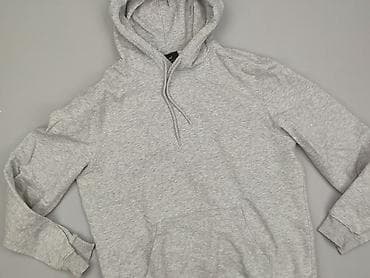 szara bluza hm: H&M, Bluza z kapturem damska, rozmiar M — 1