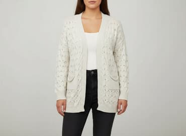 szyfonowa narzutka: Kardigan damski, rozmiar XL — 5