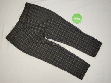 rajstopy w kratę: Spodnie materiałowe damskie, rozmiar S — 3