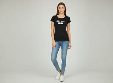 koszulka z kotem sinsay: Sinsay, T-shirt damski, rozmiar XS — 6