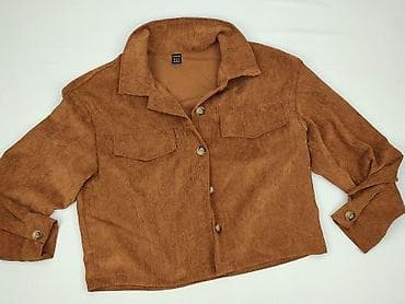 kody shein: Krótka koszulowa kurtka sztruksowa SHEIN – damska - Marka: SHEIN - — 1