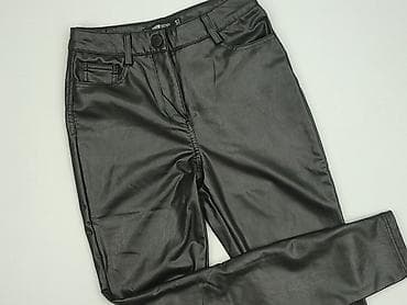 czarne jeansy pull: FB Sister, Spodnie materiałowe damskie, rozmiar S — 1