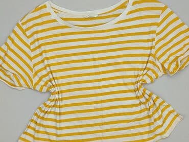 koszulka żółta w czarne paski: H&M, T-shirt damski, rozmiar 3XL — 1