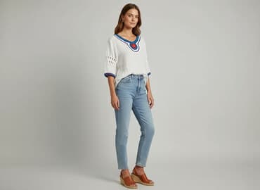 bluzki w stylu boho: Tunika damska, rozmiar S — 1