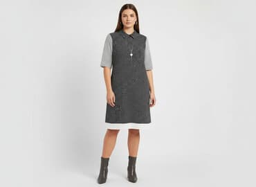 czarne bluzki dekolt v: Esmara, Sukienka damska, rozmiar 2XL — 7