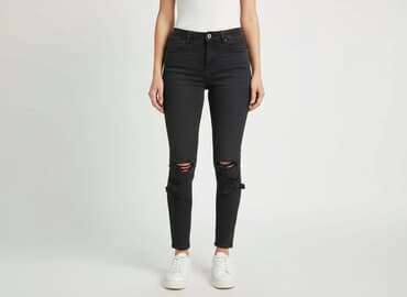 dżinsy czarne: Goodies, Jeansy damskie, rozmiar M — 8