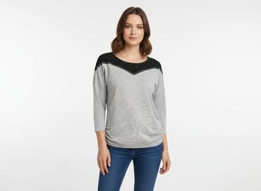 eleganckie bluzki czarne: Bluzka damska, rozmiar L — 5