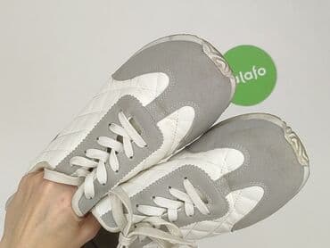 czarna sukienka i białe trampki: Sneakersy damskie, rozmiar 37 — 6