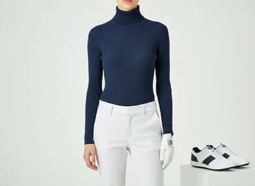 bluzki prazkowane: Golf damski, rozmiar S — 5