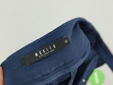 srebrne spodnie mohito: Mohito, Material trousers for women, size M — 4