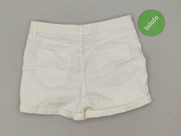 białe spodenki damskie: F&F, Szorty damskie, rozmiar L — 3