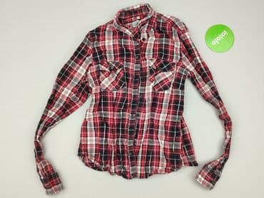 koszula w kratę damska czerwona: Up FASHION, Koszula damska, rozmiar M — 3