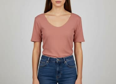 bluzki prazkowane: T-shirt damski, rozmiar S — 6