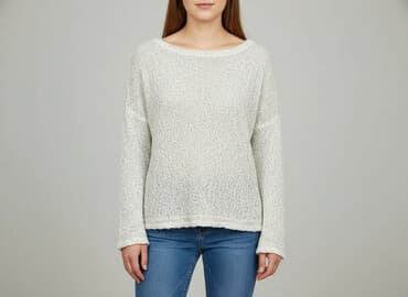 sweter w chmurki reserved: Sweter damski, rozmiar S — 5