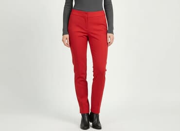 piękne czerwone sukienki na wesele: Spodnie materiałowe damskie, rozmiar L — 7