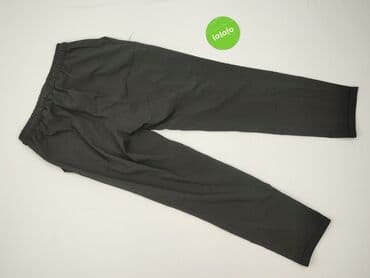 spodnie ze ściągaczem na dole: Material trousers for women, size S — 4