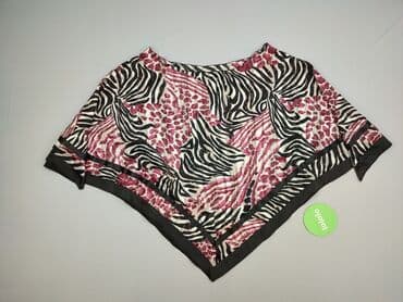 top z piórami czarny: Narzutka damska, One size — 3