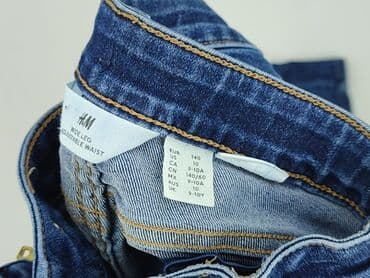 Ubranka dla niemowląt: Spodnie jeansowe, H&M, 10 lat, 140, stan - Idealny — 4