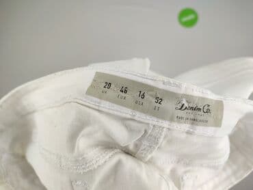 biale szerokie jeansy: Denim Co, Jeansy damskie, rozmiar 4XL — 4