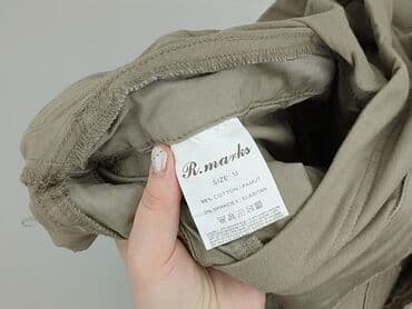 spodnie z c a: Material trousers for women, size M — 5