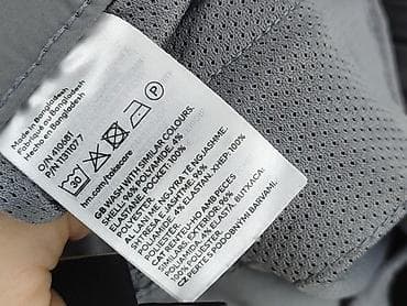 modny nastolatek: Męskie spodnie H&M Regular Fit – szare, techniczne - Rozmiar: L — 6