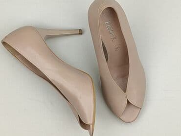 beżowe buty na koturnie ccc: Półbuty damskie, 37 — 1