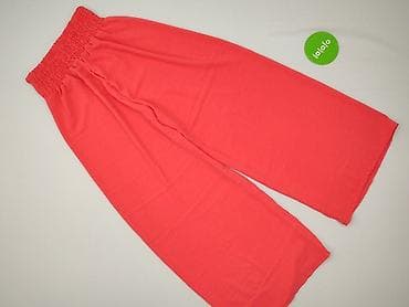 legginsy karbowane: Szerokie damskie spodnie culottes w kolorze intensywnego koralu. - — 3