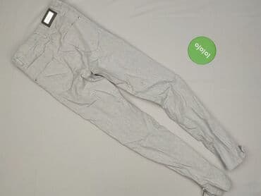 srebrne spodnie mohito: Mohito, Material trousers for women, size 2XS — 4