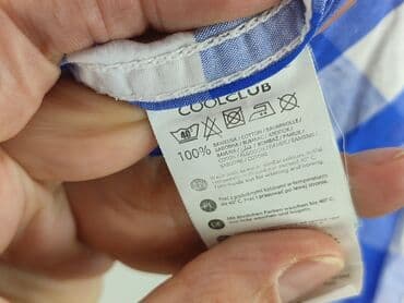 dsquared2 koszulki: Shirt 5-6 years, condition - Perfect, pattern - Cell, color - Blue — 5