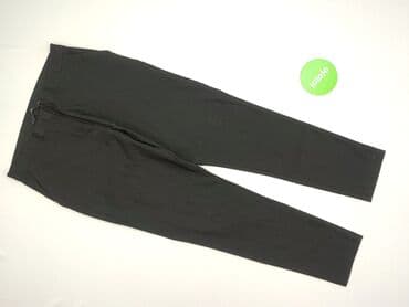 legginsy damskie plus size: George, Material trousers for women, size XL (EU 42) — 2