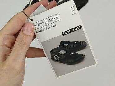 sandały gumowe tommy hilfiger: Tom Rose, Klapki damskie, rozmiar 38 — 6