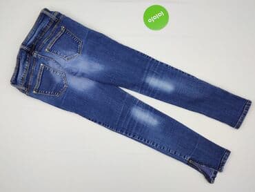 biale szerokie jeansy: Terranova, Jeansy damskie, rozmiar S — 3