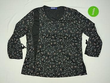 bluzki oversize czarne: Niebieski Księżyc, Bluzka damska, rozmiar XL — 2