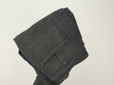 czarne jeansy z wysokim stanem: Sinsay, Jeansy damskie, rozmiar L — 5