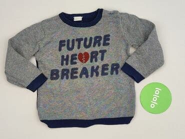 sukienka z prążkowanej dzianiny h: Bluza, H&M, 1.5-2 lat, 86-92 cm, stan - Bardzo dobry — 2