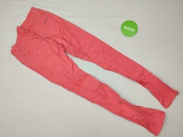 jaka bluzka do różowych spodni: Material trousers for women, size S — 4