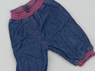 ccc kapcie inblu: Denim pants, St.Bernard, 6-9 months, condition - Very good — 1