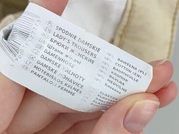 granatowe chinosy damskie: Top Secret, Spodnie materiałowe damskie, rozmiar XL — 6