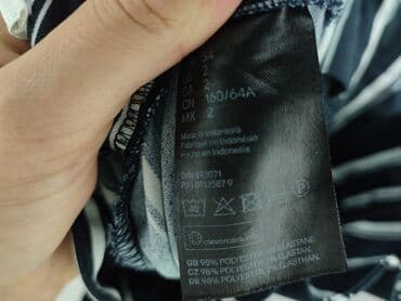 spodnie z lampasami h m: H&M, Material trousers for women, size XS — 6