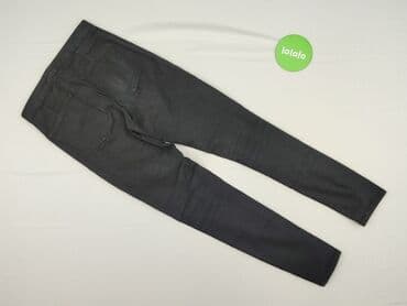 czarne jeansy z wysokim stanem: H&M, Jeansy damskie, rozmiar XS — 4