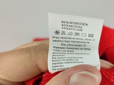 czerwone bluzki eleganckie: Bluzka damska, rozmiar S — 5