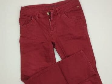 bordowe dżinsy: Tailored, Jeansy damskie, rozmiar M — 1