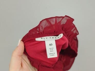 koszulka z tiulem: NLY Trend, Bluzka damska, M — 5