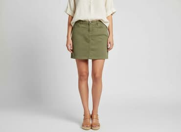 spódniczka khaki: Spódnica damska, rozmiar S — 5